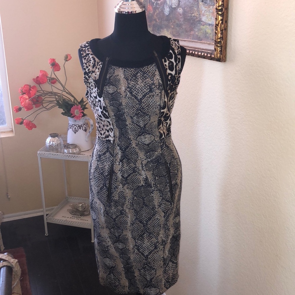 Tracy Reese Sz 4 Animal Print Dress